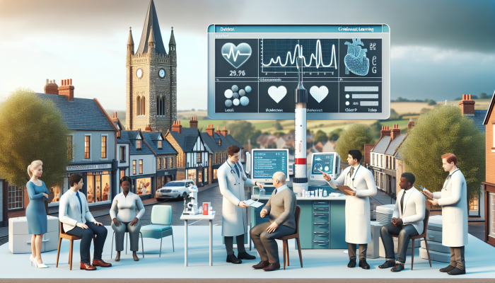 Local GP in Ampthill conducting cholesterol tests with modern equipment and personalised advice.